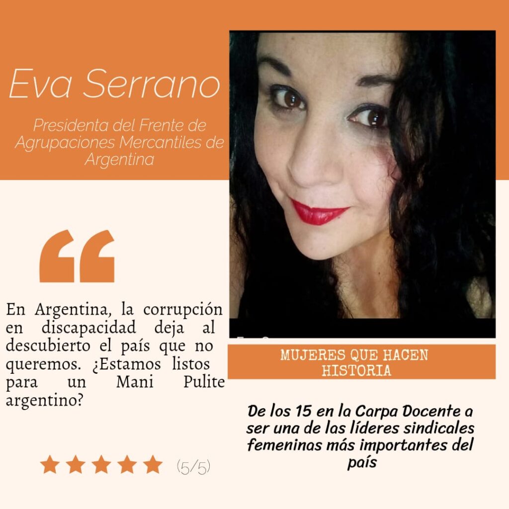 Eva Serrano: “Lo que estamos viviendo en Argentina es el inicio de un Mani Pulite”