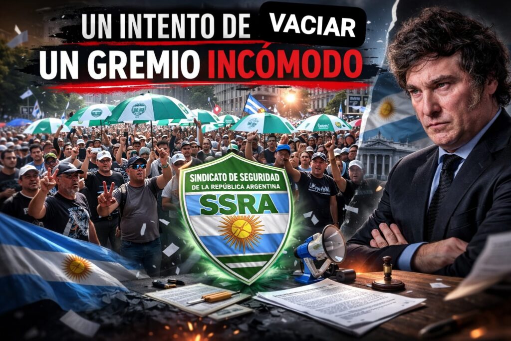 EL INTENTO DE VACIAR UN GREMIO INCOMODO: SINDICATO DE SEGURIDAD PRIVADA INTERVENIDO POR MILEI